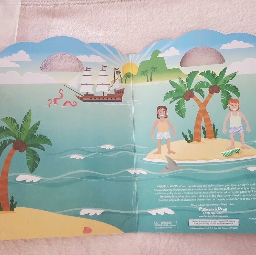 Pirate 3d sticker book